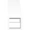 Ekena Millwork 3 1/2-in. W x 8-in. D x 8-in. H Merced Architectural Grade PVC Knee Brace BRCP035X08X08MRC - alternate 2